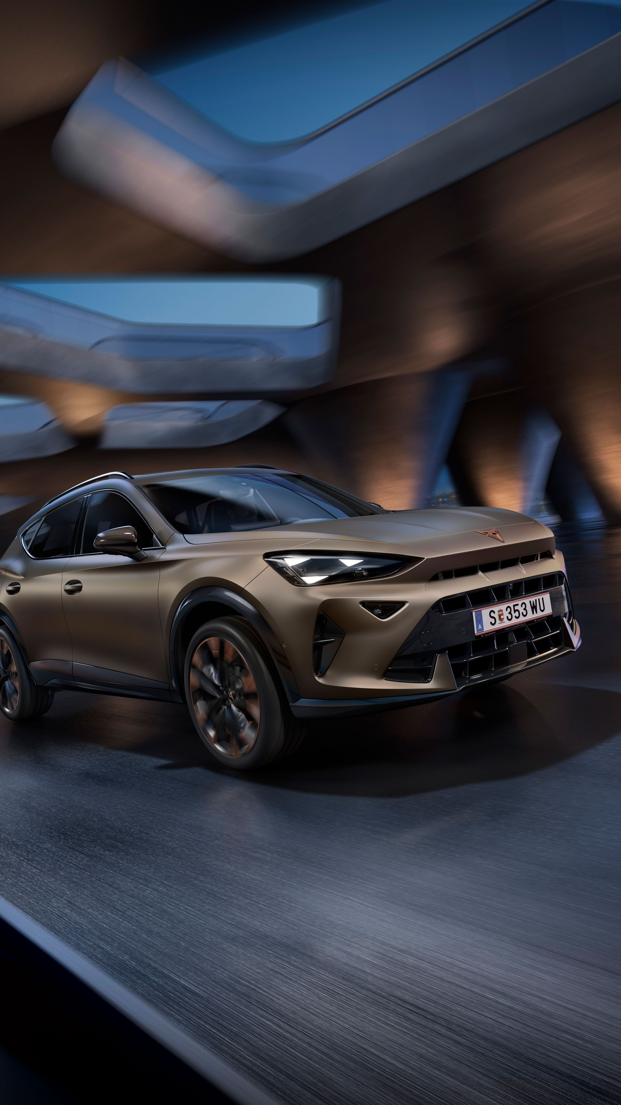 cupra formentor sötét városban