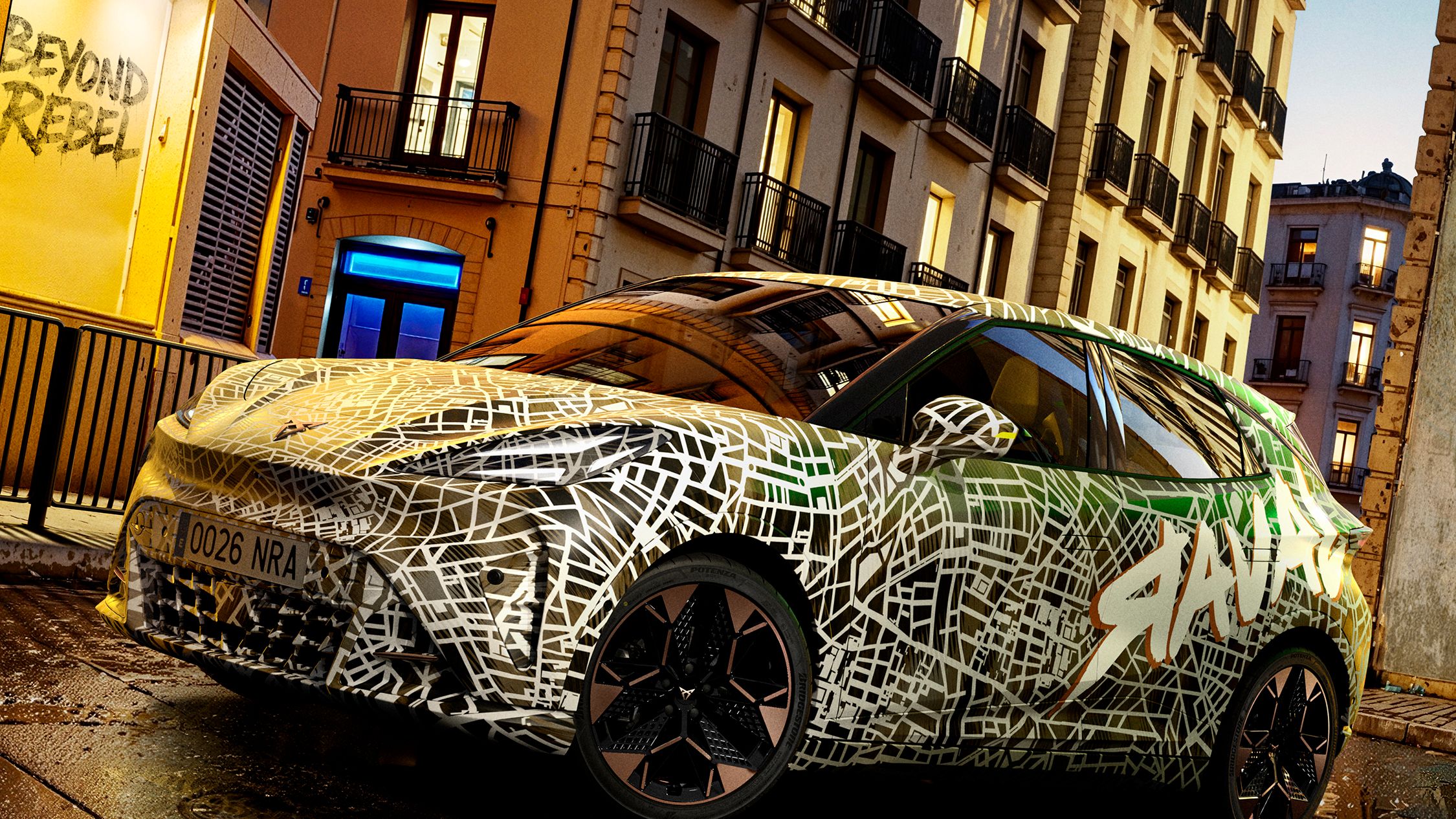 Raval Camouflage in der Stadt