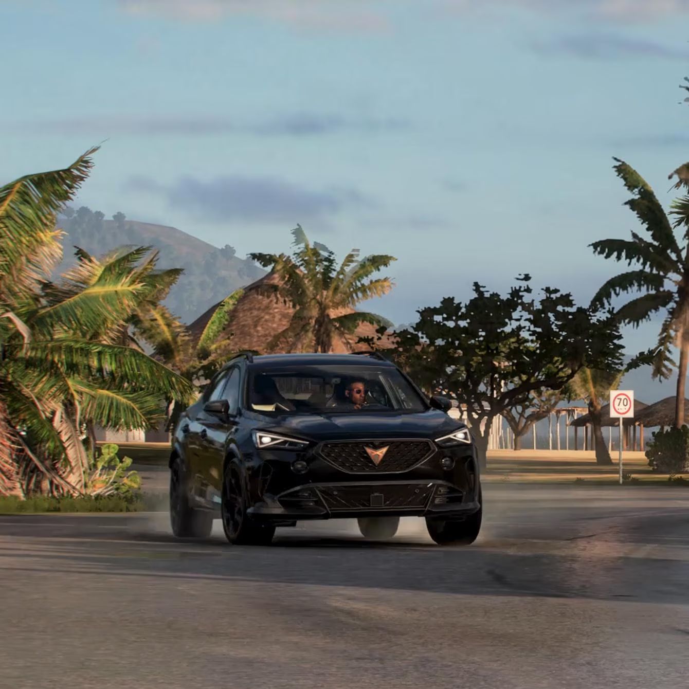 CUPRA formentor forza horizon játék hegyvidékes területén