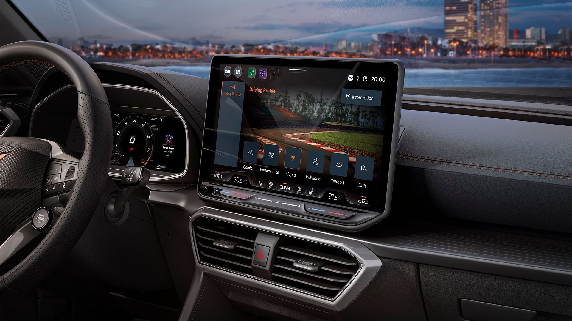 CUPRA Leon kijelző
