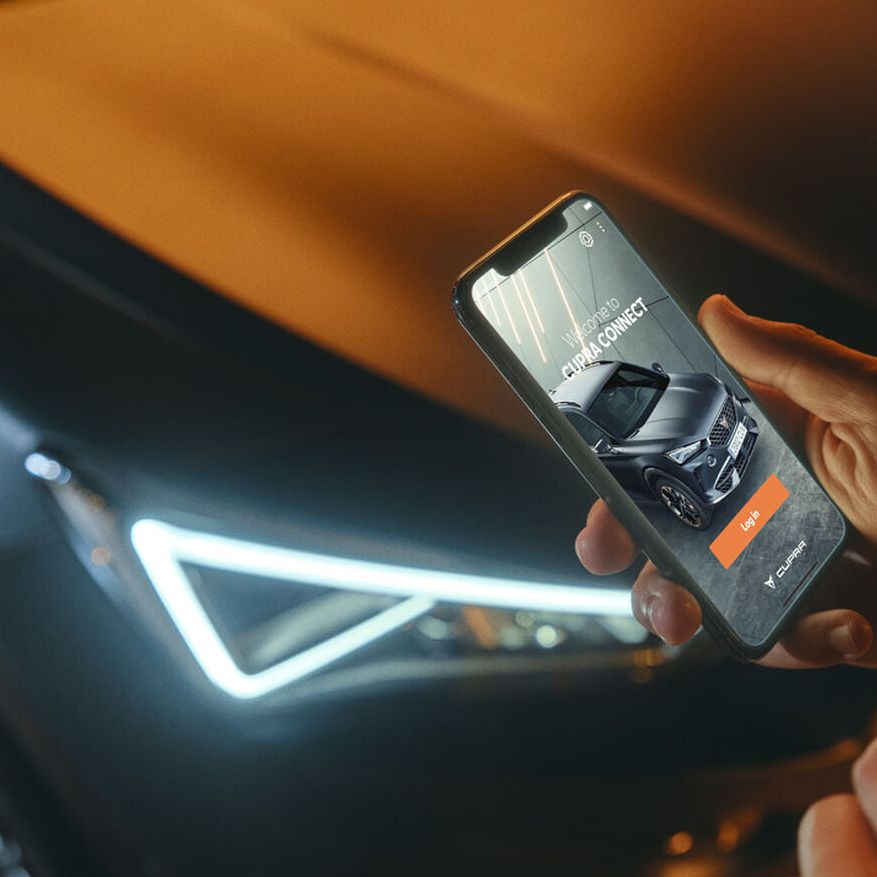 CUPRA Connect mobiltelefonon