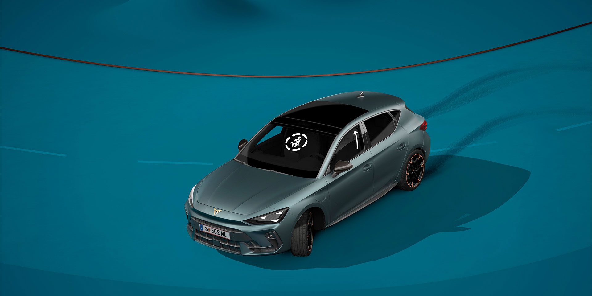 Grafik zum CUPRA Born Fernlichtassistent