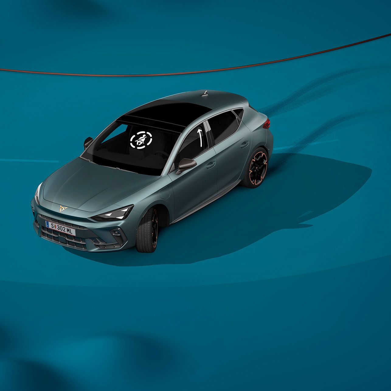 Grafik zum CUPRA Born Fernlichtassistent
