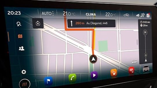 CUPRA Born navigáció