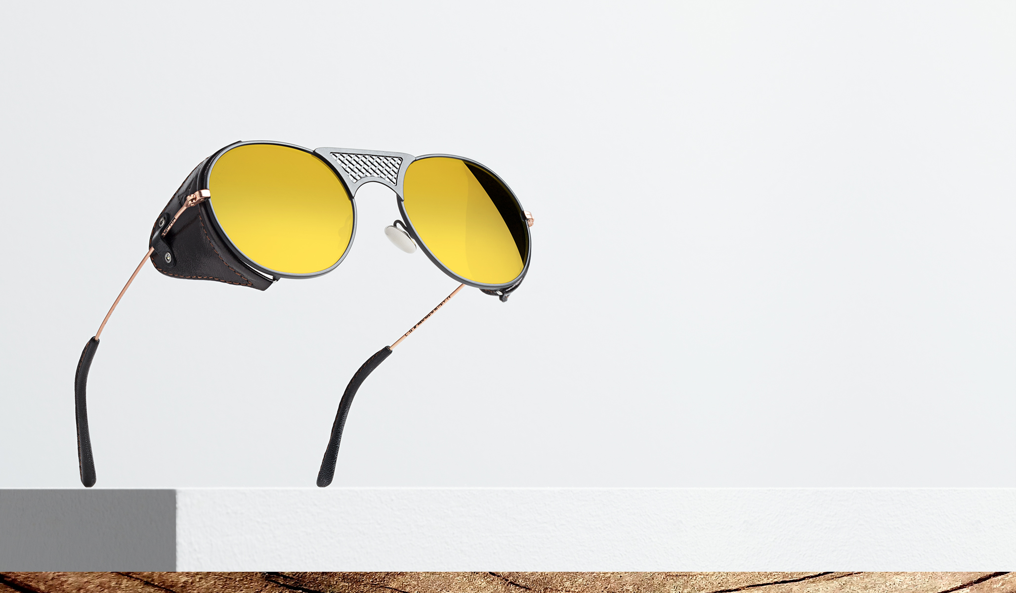 Autofahrer-Sonnenbrillen mit gelben Gläsern